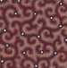 Reproduktion av målningen Design textil av utspridda pärlor på en bakgrund av inrullade grenar - Anonym