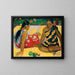 Reproduktion av målningen Två Tahitiska kvinnor - Paul Gauguin