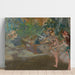 Reproduktion av målningen av två dansare på scenen - Edgar Degas