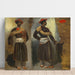 Reproduktion av målningen av två studier av en indier stående från Calcutta - Eugène Delacroix
