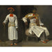 Reproduktion av målningen Två studier av en indier från Calcutta, sittande och stående - Eugène Delacroix
