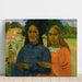 Reproduktion av målningen Två kvinnor - Paul Gauguin