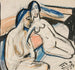 Två kvinnor sittande i en studio - Ernst Ludwig Kirchner — vy av konstverket