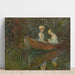 Reproduktion av målningen Två kvinnor i båt - Claude Monet
