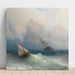 Reproduktion av målningen av två fartyg till sjöss - Ivan Konstantinovich Aivazovsky