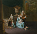 Diederik Baron van Leyden van Vlaardingen 1695-1764, Bourgmestre de Leyde med sin fru Sophia Dina de Rovere och deras söner Pieter Jan och Adriaan Pompejus - Willem van Mieris — vy av konstverket