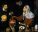 En gammal kvinna som lagar ägg - Diego Velázquez — vy av konstverket