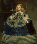 Infante Margaret Teresa i en blå klänning - Diego Velázquez — vy av konstverket