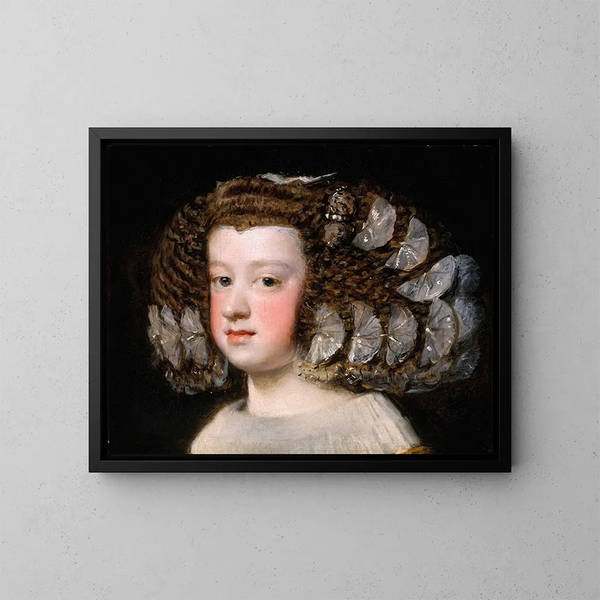 Margarita Teresa d'Espagne - Diego Velázquez — inramlat konstverk på väggen