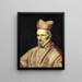 porträtt av kardinal Gaspar de Borja y Velasco - Diego Velázquez — inramlat konstverk på väggen