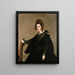 Portrait d'une dame - Diego Velázquez — inramlat konstverk på väggen