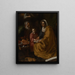 L'Éducation de la Vierge - Diego Velázquez — inramlat konstverk på väggen