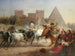 boskapsdrivning framför Porta San Paolo och Cestiuspyramiden i Rom - Dietrich Wilhelm Lindau — vy av konstverket