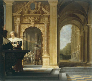 Dirck Van Delen - Scne galante dans un palais.webp