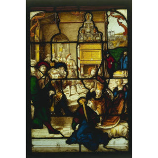 Dirk Vellert - Esther before Ahasuerus.webp