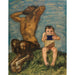 Reproduktion av målningen Dissonanz - Franz von Stuck