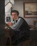 Portrait av koppargraveraren Carl Edvard Sonne - Ditlev Blunck — vy av konstverket