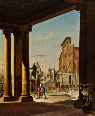 Ditlev Martens - The Capitol In Rome From The Colonnade Of The Palazzo Dei Conservatori.webp