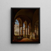 Le cloître de Santa Maria del Paradiso Viterbo - Ditlev Martens — inramlat konstverk på väggen