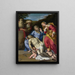 La Lamentation - Domenichino — inramlat konstverk på väggen