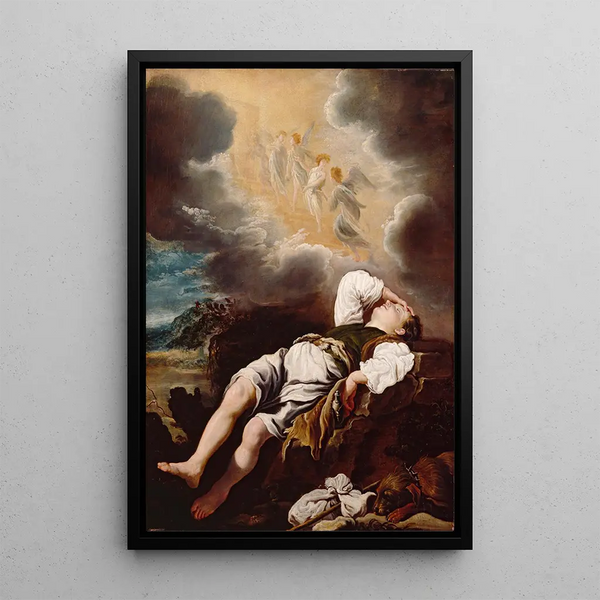 Reproduktion av målningen Le rêve de Jacob - Domenico Fetti