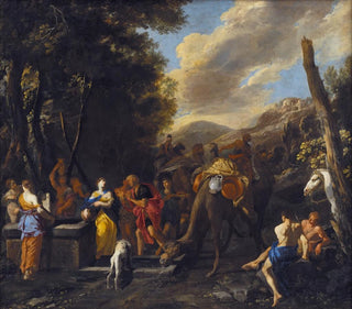 Domenico Gargiulo - Rebecca and Eliezer at the Well.webp