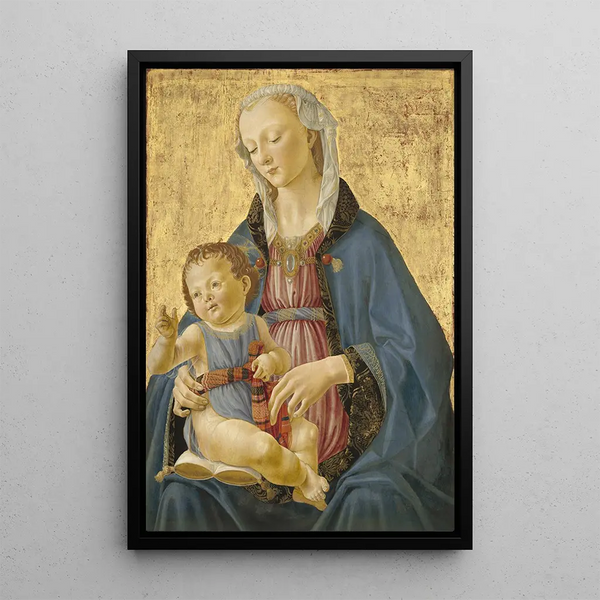 Reproduktion av målningen Madone och Barn - Domenico Ghirlandaio