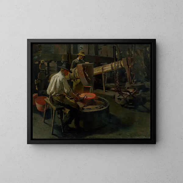 L'Appel des chaudières - Dominik Skutecký — inramlat konstverk på väggen