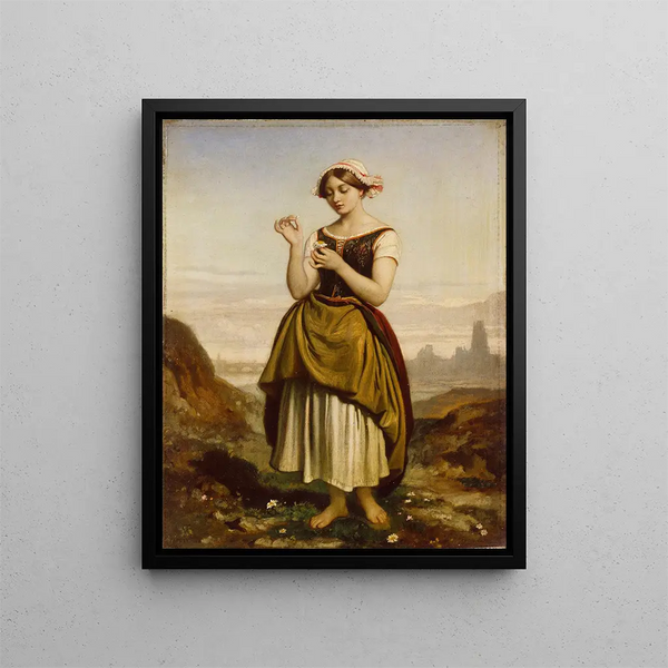 Dominique Louis Papety - A French Peasant Girl.webp
