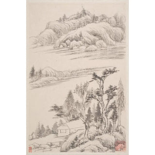 Dong Qichang - Landscapes after old masters Pl1.webp