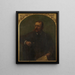 Laurence Hutton 1843-1904 - Dora Wheeler Keith — inramlat konstverk på väggen