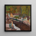 Dorf am Fluss II - Egon Schiele — inramlat konstverk på väggen