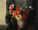Zinnias - Dorothy Richmond — vy av konstverket