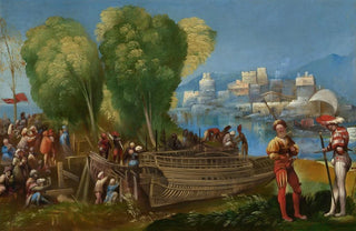 Dosso Dossi - The Trojans Repairing Their Ships in Sicily.webp