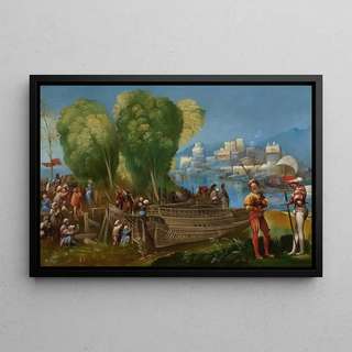 Dosso Dossi - The Trojans Repairing Their Ships in Sicily.webp