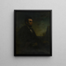 Portrait de Lincoln - Douglas Volk — inramlat konstverk på väggen
