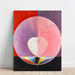 Reproduktion av målningen Doves No. 2 - Hilma af Klint