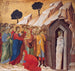La resurrección de Lázaro - Duccio di Buoninsegna — vy av konstverket