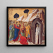 La resurrección de Lázaro - Duccio di Buoninsegna — inramlat konstverk på väggen