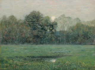 Lever de lune d'été - Dwight William Tryon — vy av konstverket