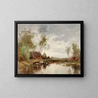 E Landseer Harris - Landscape with Windmill.webp
