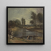 Ecluse de Flatford - John Constable — inramlat konstverk på väggen