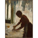 Reproduktion av målningen En kvinna stryker - Edgar Degas