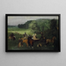 À l'hippodrome Les Courses - Edgar Degas — inramlat konstverk på väggen