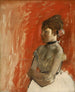 balettdansare med korslagda armar - Edgar Degas — vy av konstverket