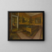Salle de billard à MnilHubert - Edgar Degas — inramlat konstverk på väggen