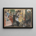 Café-Concert - Edgar Degas — inramlat konstverk på väggen