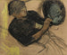 hos modisten - Edgar Degas — vy av konstverket