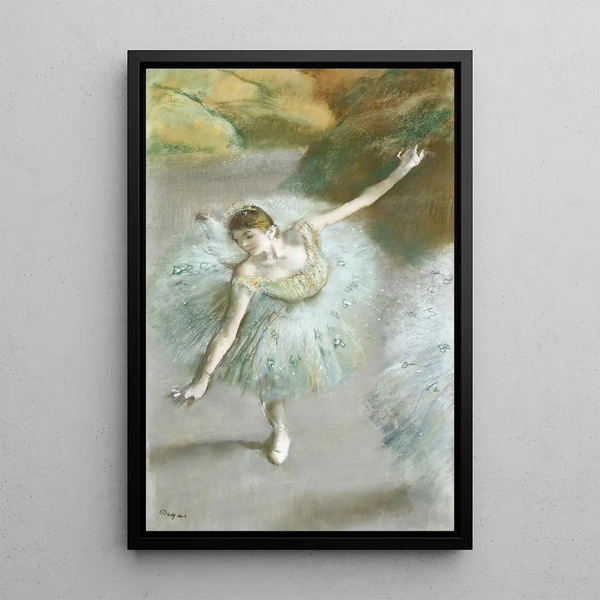 Reproduktion av målningen Danserska i grönt - Edgar Degas