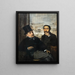 Degas och Évariste de Valernes - Edgar Degas — inramlat konstverk på väggen